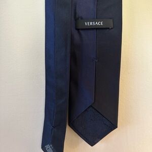 Versace Modern Art Navy Blue Tie